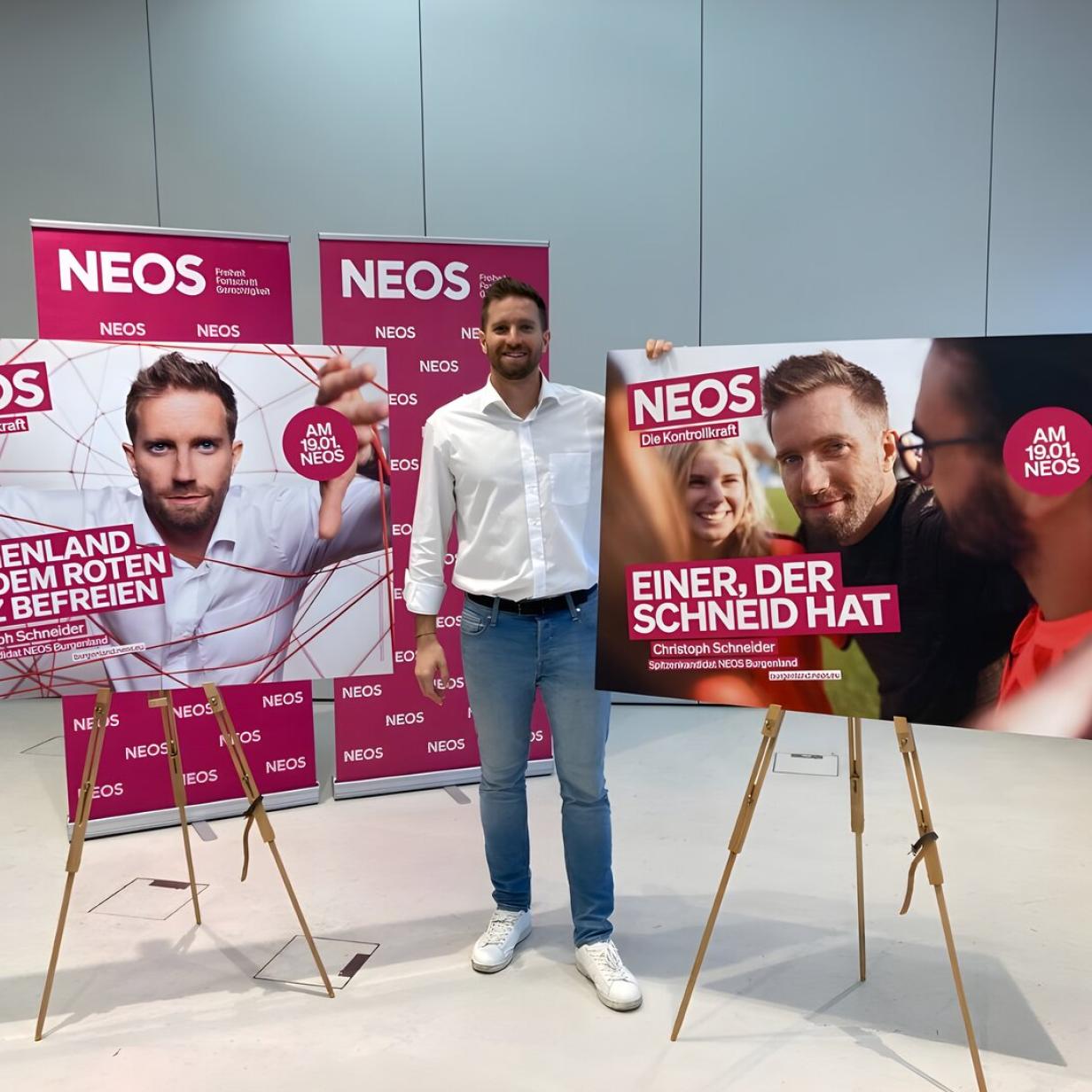 NEOS bestätigen Schneider als Landessprecher