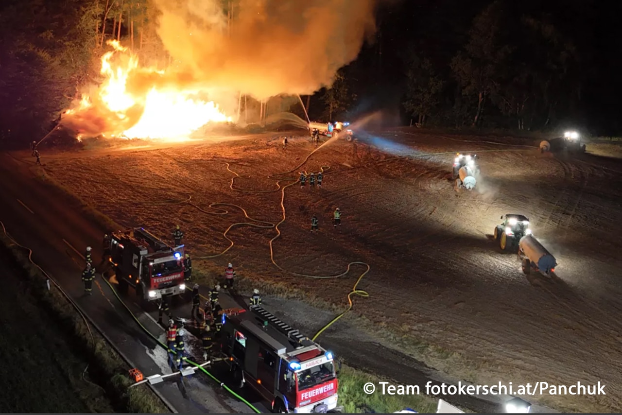 Elf Feuerwehren bei Waldbrand im Einsatz Elf Feuerwehren bei Waldbrand im Einsatz